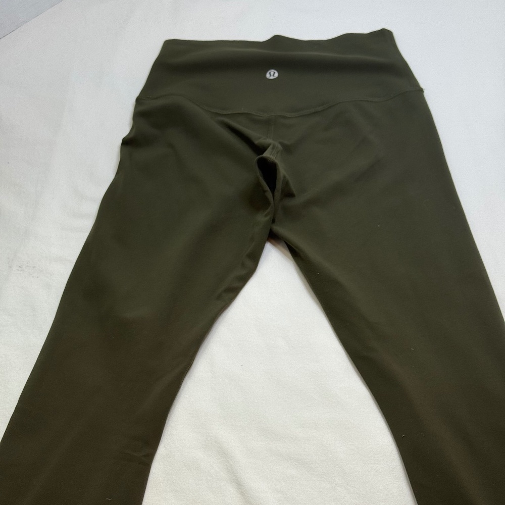 Lululemon Align High Rise Leggings Olive Green Size 4 LW5CZ4S Nulu Yoga